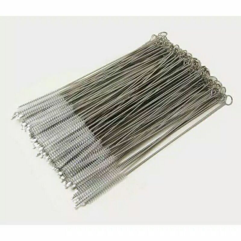 Sikat Sedotan Bahan Stainless /Sikat Pembersih Selang Sedotan/Straw Brush