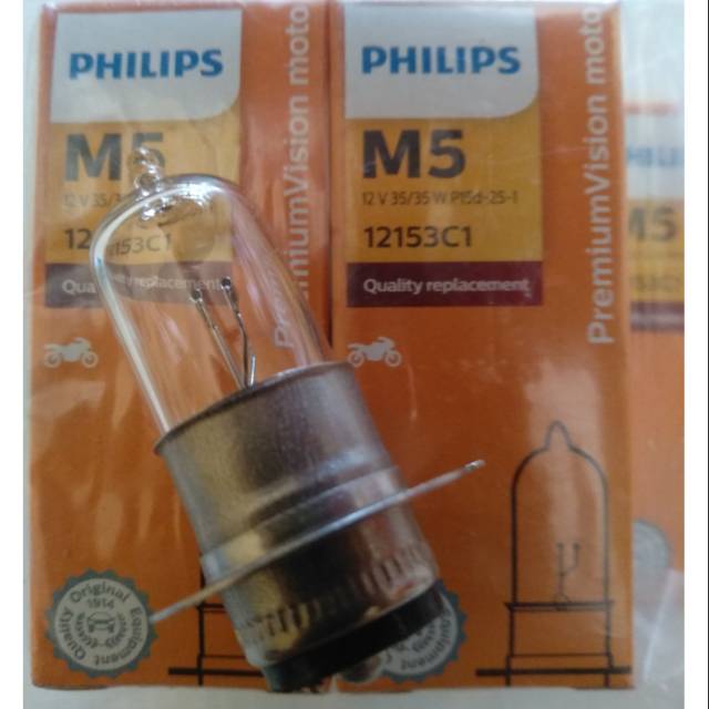 Lampu depan standar merk philips for all matic honda.yamaha.suzuki