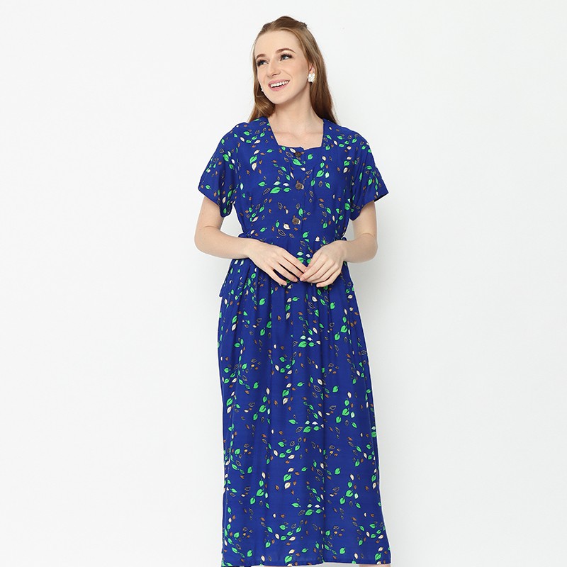 Dress Batik  Wanita Lexa Biru