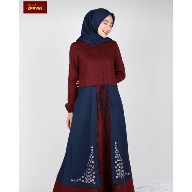 NEW ARRIVAL GAMIS DANNIS ABAYA DEWASA TERBARU DANNIS PROMO BUSANA MUSLIMAH WANITA
