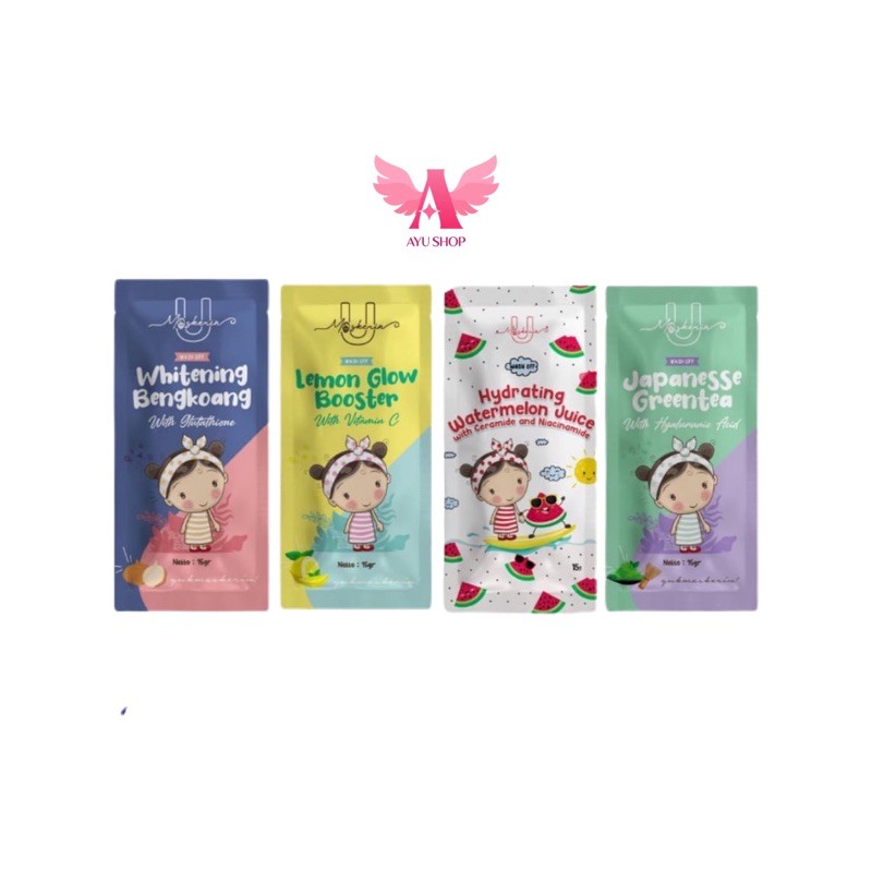 Umaskerin Wash Off Mask Series BPOM 15gr