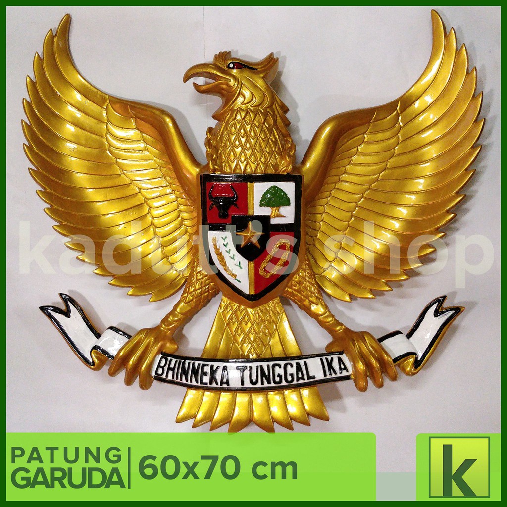 Patung Burung Garuda Pancasila 60x70 Cm Lambang Negara Kesatuan