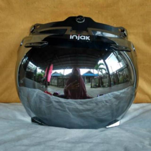 Kaca helm bogo cembung injak