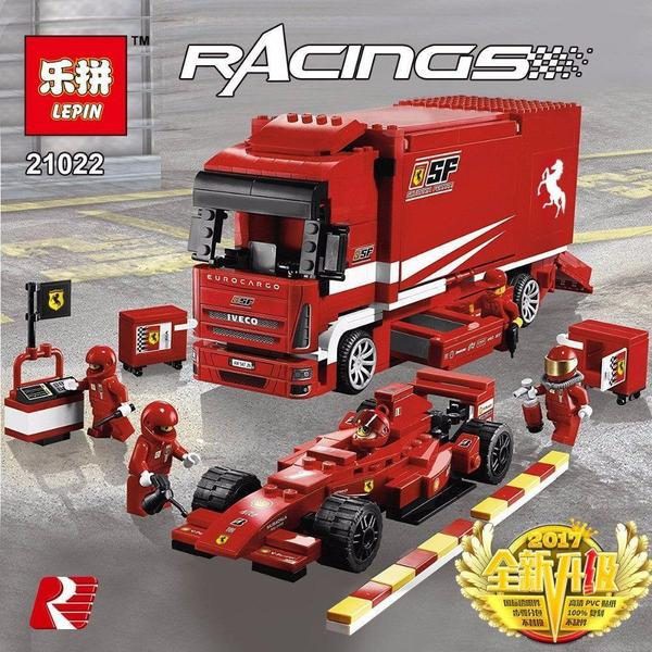 LEPIN 21022 RACING FERRARI EUROCARGO / MAINAN ANAK EDUKASI BRICKS