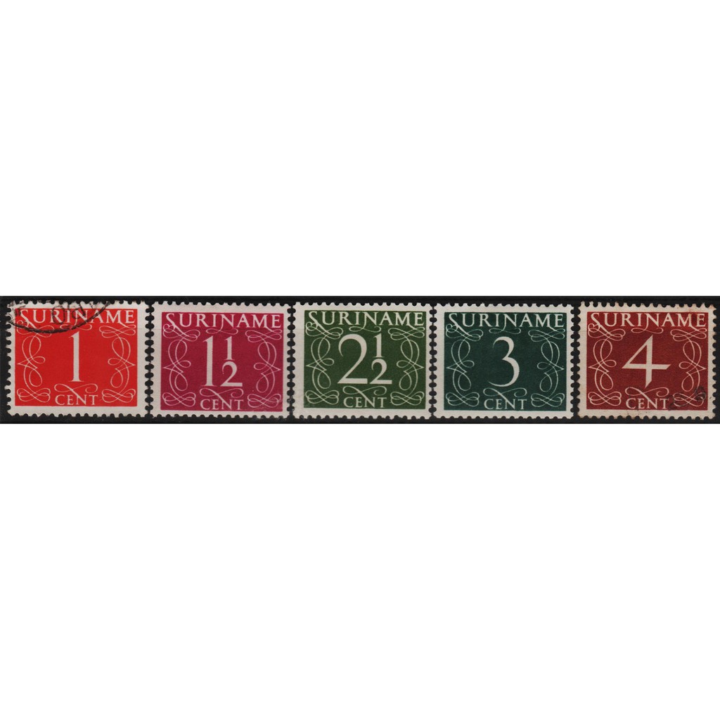 

Perangko Filateli A13 suriname mh/VFU 5v 21.07.1948 definitive issues