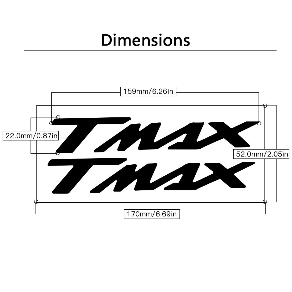 Stiker Emblem / Badge Logo Tmax 3d Untuk Motor Yamaha Tmax530 500
