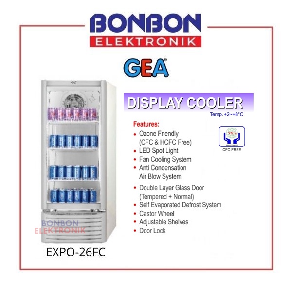 GEA Showcase Display Cooler EXPO-26FC