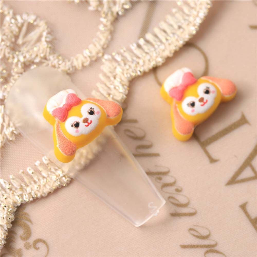 MXBEAUTY 10Pcs/bag Cartoon Nail Accessories Lovely Cute Nail Ornaments 3D Nail Art Decorations Rabbit Bunny Japanese Style Cute Phone Case Decoration Star Delu Cartoon Nail Jewelry