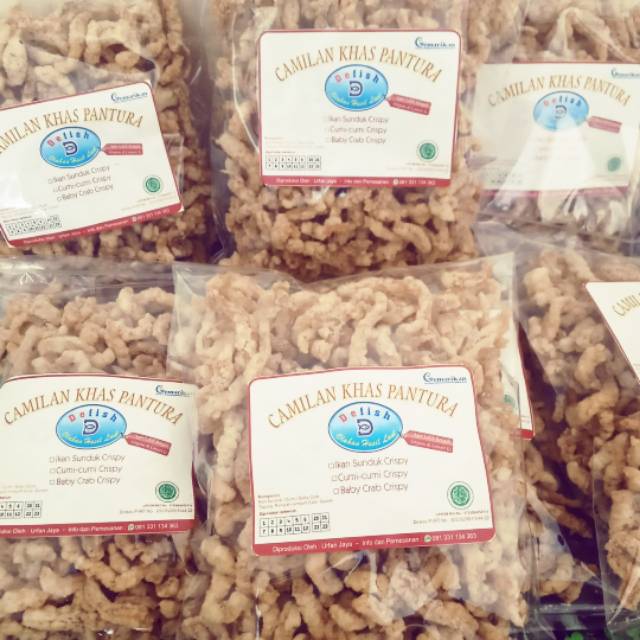 

DEFISH SNACK CAMILAN SEAFOOD IKAN FILLET CRISPY 250 gram