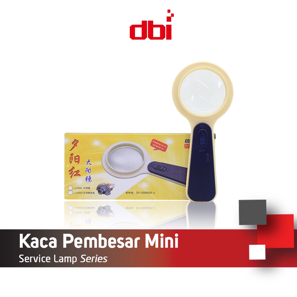 Kaca Pembesar + Lampu LED Mini Model LUP 5X