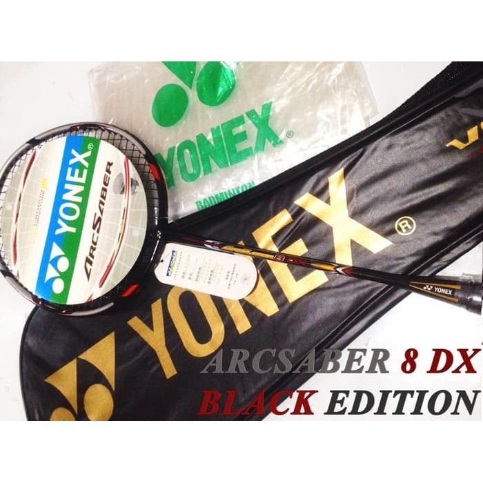 Raket Badminton Yonex Arcsaber 8 DX BLACK EXTENDED Edition Berkualitas  Limited
