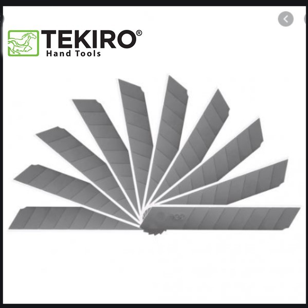 Tekiro Anak Pisau Cutter Besar / Anak Pisau Cutter 18mm / Refill Pisau Cutter / Mata Pisau Cutter (1