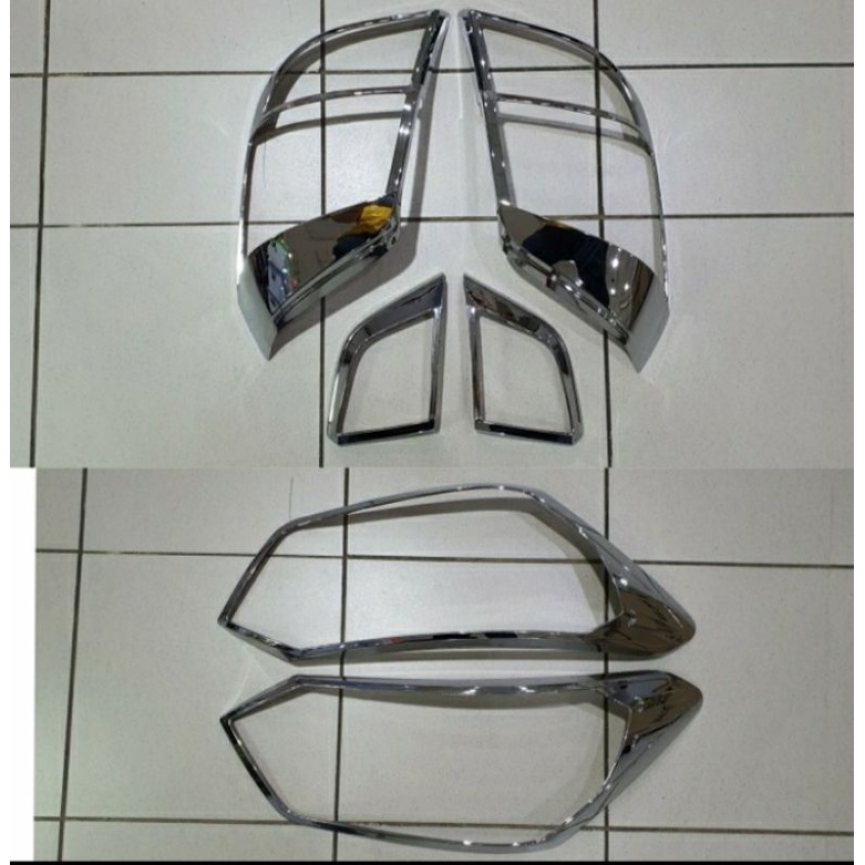 paket garnish lampu chrome new agya 2017