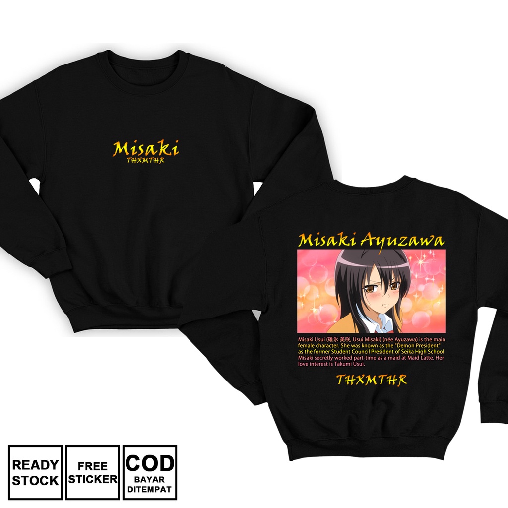SWEATER MISAKI AYUZAWA KAICHOU WA MAID SAMA ANIME MANGA WAIFU SEIKA HIGH SCHOOL TAKUMI USUI RUI USUI