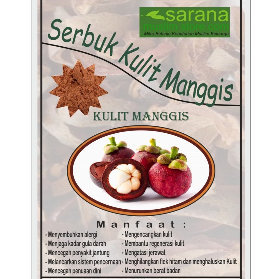 

Serbuk Bubuk Kulit Manggis Kemasan 1.000 gram Asli Atasi Berbagai Penyakit