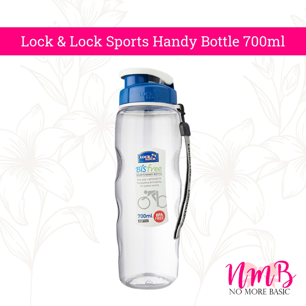 Lock &amp; Lock Sports Handy Bottle 700ml / 500ml - Blue - Botol Minum