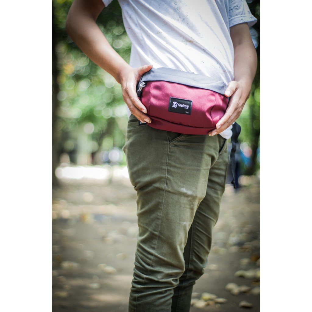 Tas pinggang pria waistbag pria original termurah