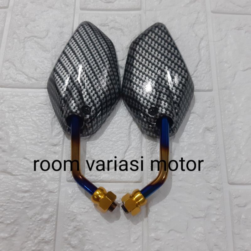 SPION CARBON TWOTONE MINI MODEL JUPITER DAUN BUAT MIO FINO VIXION NMAX JUPITER MX JUPITER Z DLL