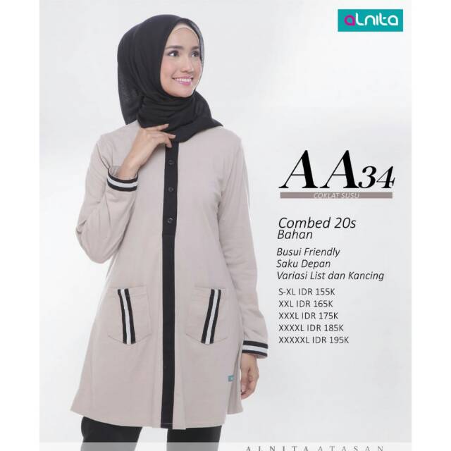 Terbaru dan Ori dari Atasan Alnita Aa 34 Coksu & Pink Fanta