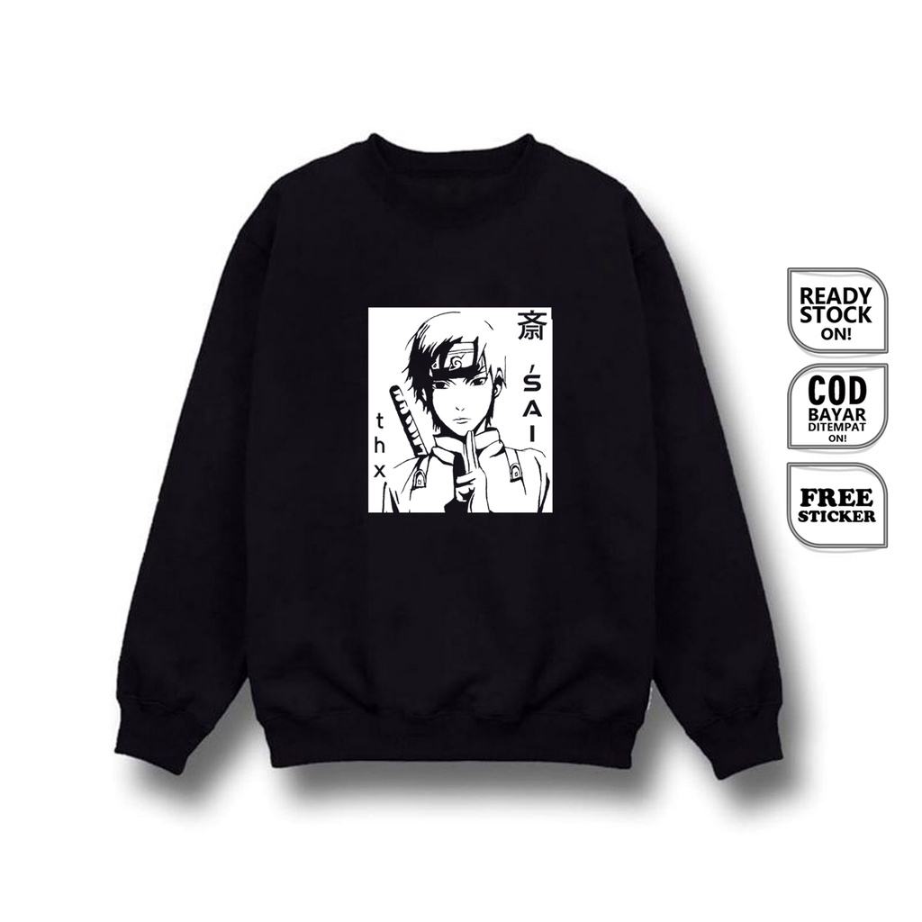 SWEATER ANIME MANGA SAI NARUTO TEAM KAKASHI YAMANAKA CLAN ANBU KONOHA BAJU JEPANG JAPAN CULTURE SASUKE UCHIHA KOJI KASHIN ISSHIKI INO INOJIN YAMATO SHIKAMARU SIGN CLOTH