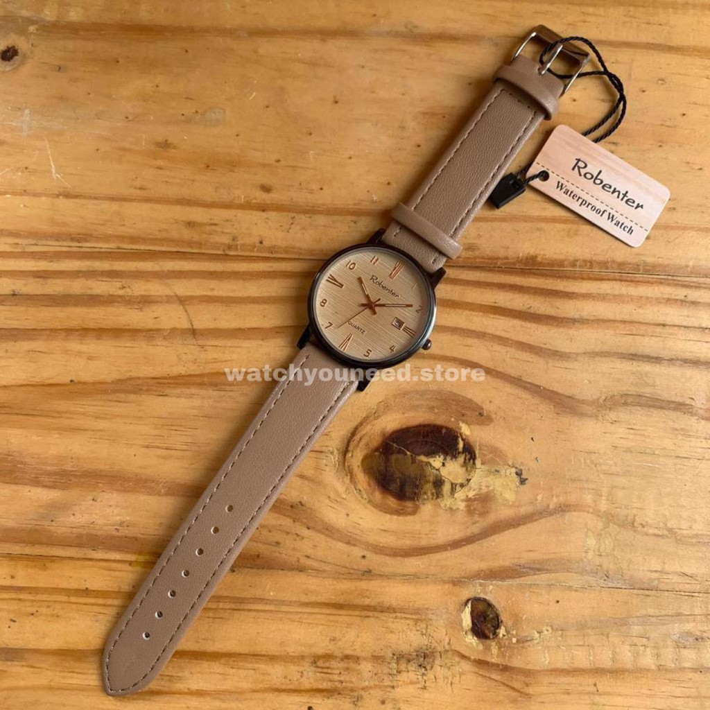 Jam Tangan Pria dan Wanita Robenter Unisex Jam Tangan Kasual Jam Tangan Elegan Original Rantai Kulit