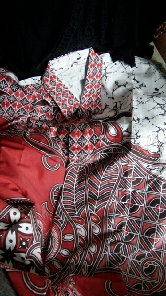 Kemeja Batik Pria Baju Kerja Motif Bunga Mekar Bac77 Hem Batikpria Murah M L Xl Xxl