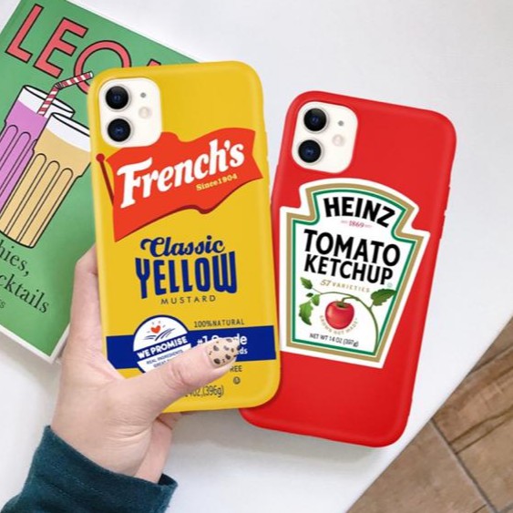 

Case Iphone French's Yellow Mustard Tomato Ketchup Pattern