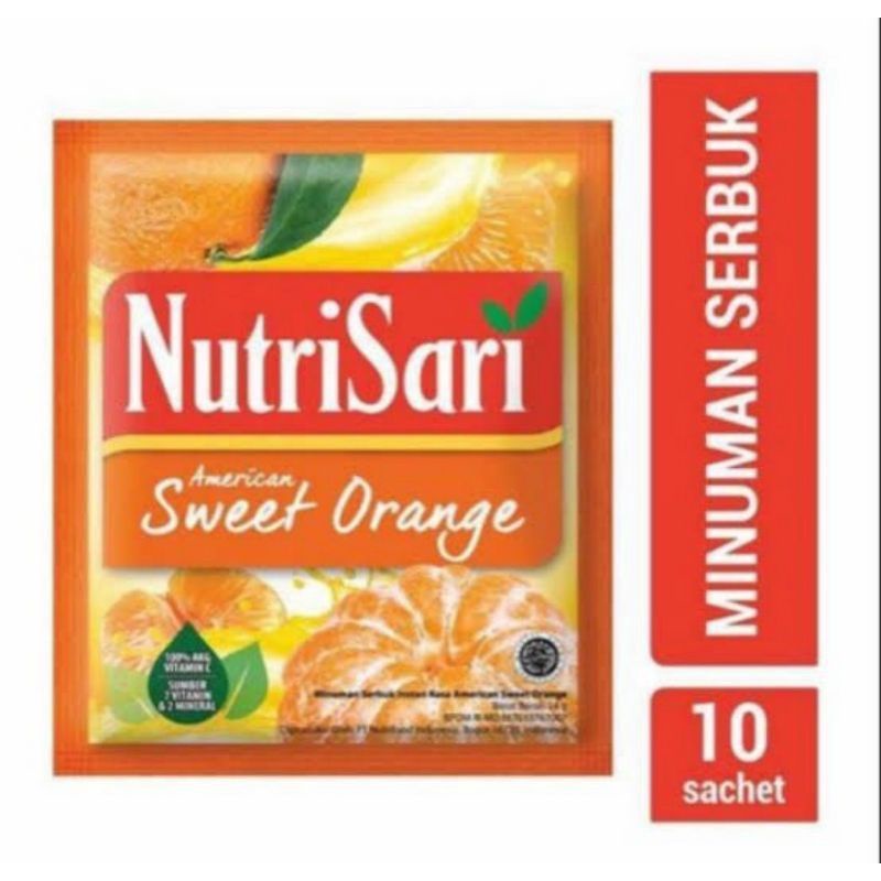 

Nutrisari sweet orange renceng 10 sachet@14gr