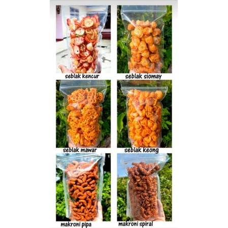 

Seblak kencur - Seblak siomay - Seblak mawar - Seblak keong - Makroni / MAKANAN RINGAN