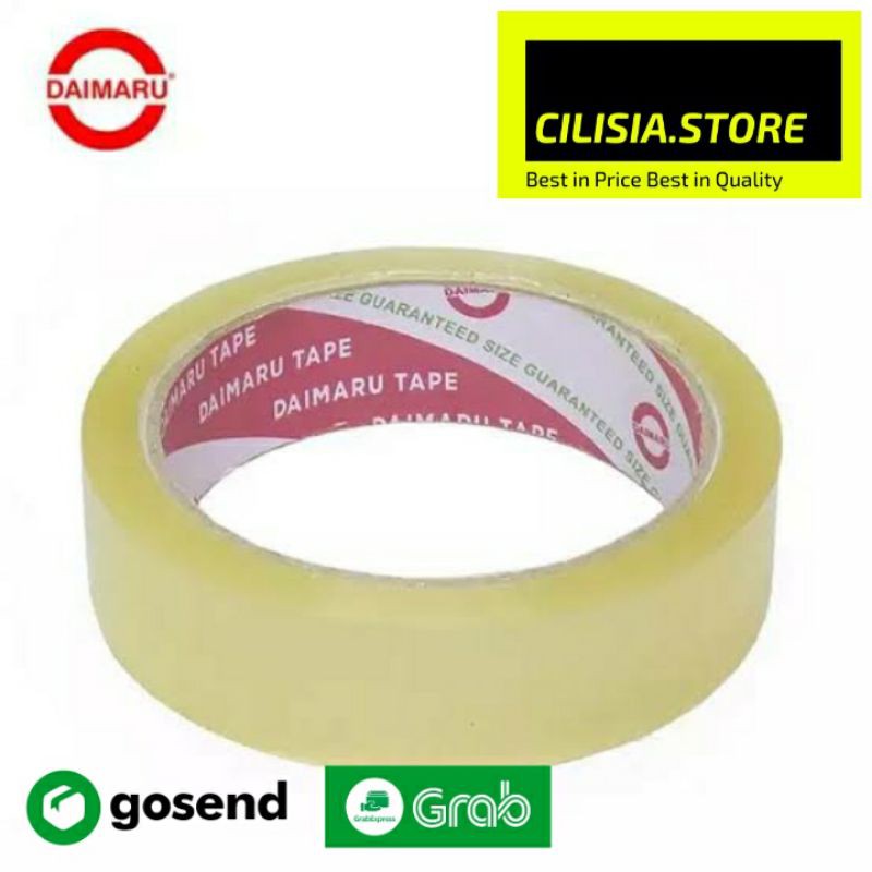

Lakban Isolasi Daimaru OPP Lebar 1 Inch 24mm Panjang 72 Yard