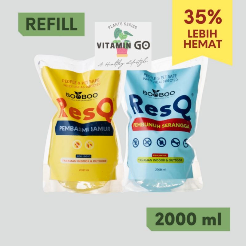 BooBoo ResQ Insektisida Organik Refill 2 L, BooBoo ResQ Fungisida Organik Refill 2 L, Pembasmi Seran