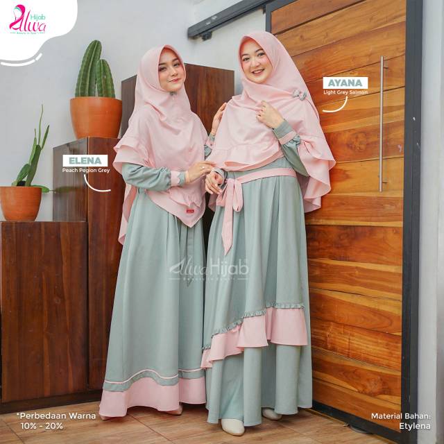 Ayana Elena Gamis Set By Alwa Hijab Shopee Indonesia