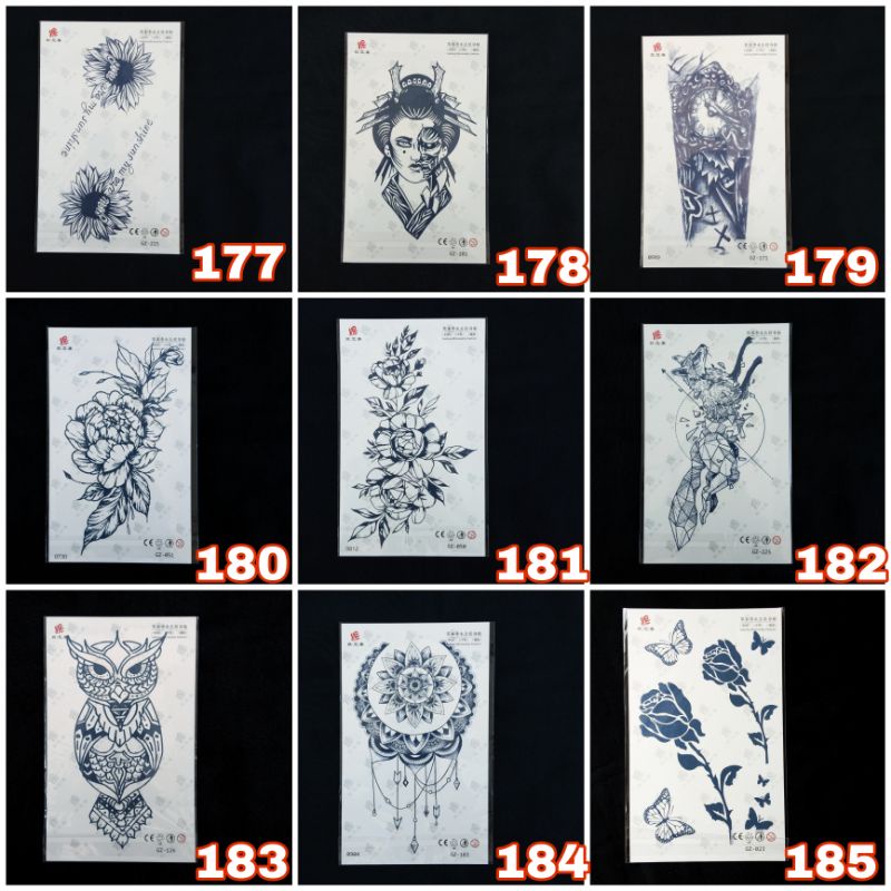TATTO TEMPORARY GEL / STIKER TATTO/TATTO TEMPORER