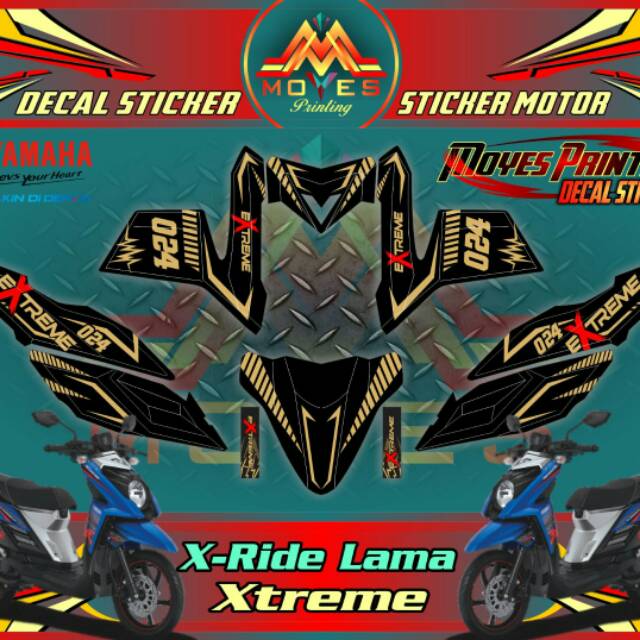 STRIPING DECAL YAMAHA decal sticker X-ride sticker Motor sticker striping motor X-ride Xtreme