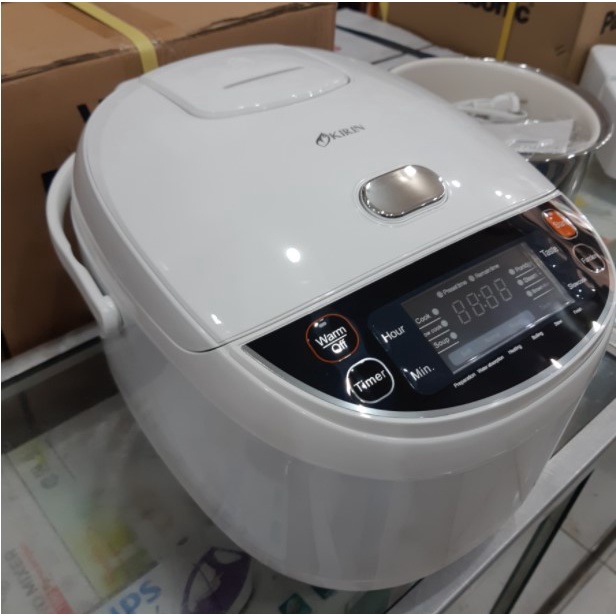 KIRIN Rice Cooker Digital Magic Com 2 Liter KRC-720D Stainless 6in1