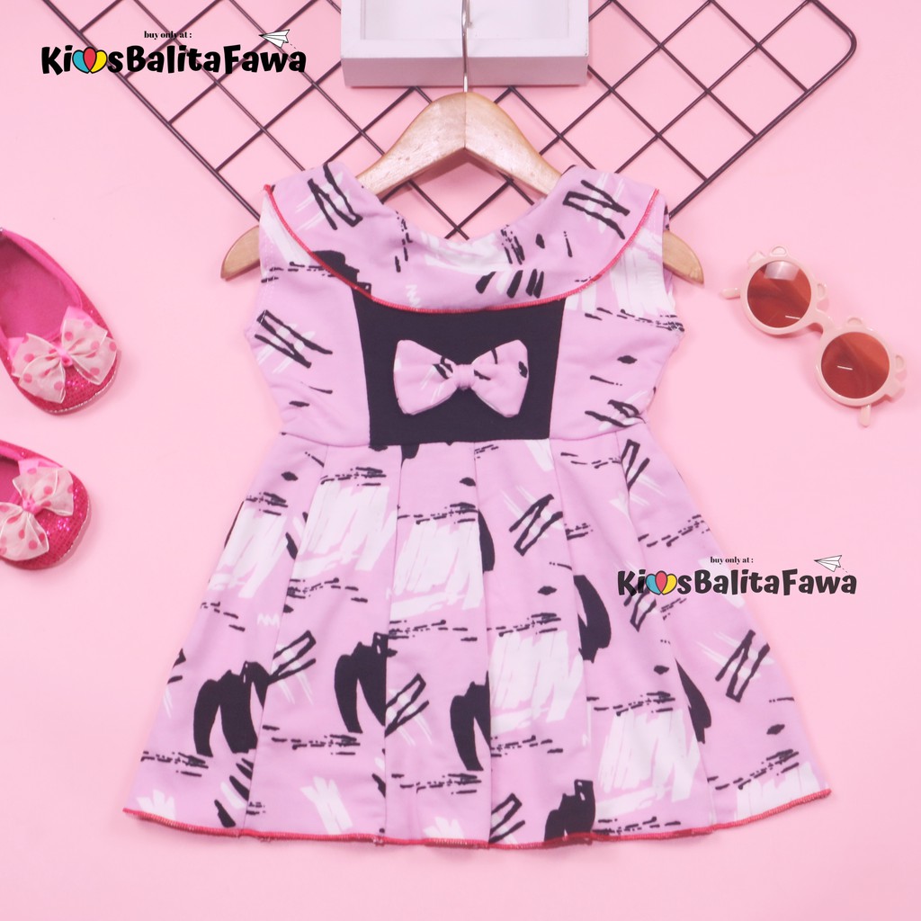 Dress Cantika size Bayi - 7 Tahun / Dres Yukensi Murah Grosir Baju Anak Perempuan Harian Gaun Polos