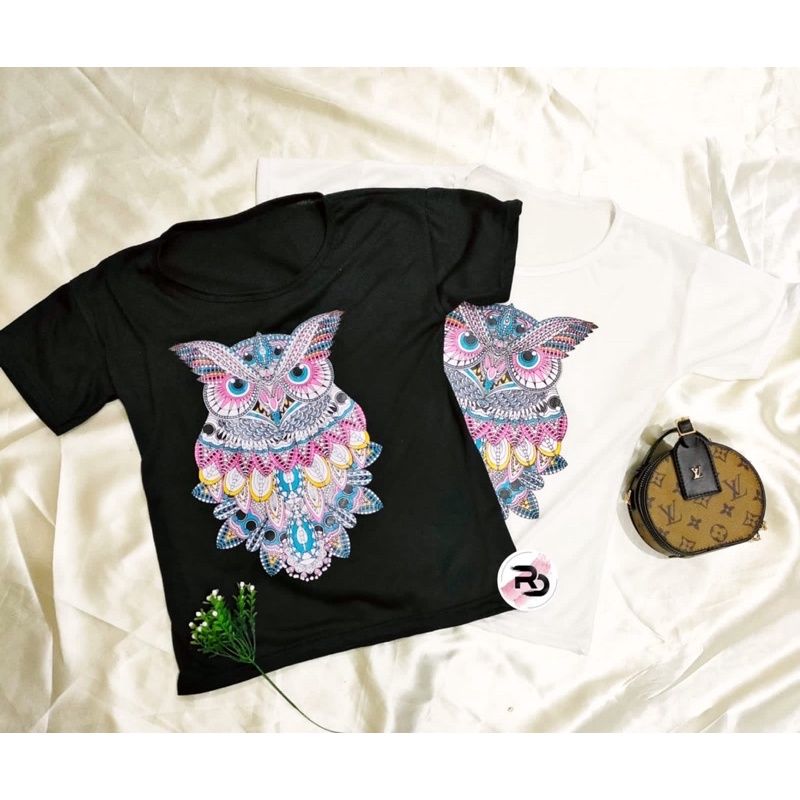 RD FASHION KAOS OWL ( LD 87cm Pj 58cm)