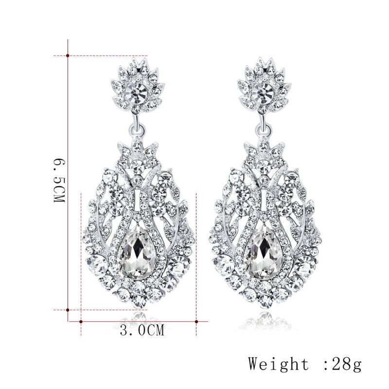 Perhiasan anting Korea panjang trapesium Anting fashion utunk wanita earrings-2