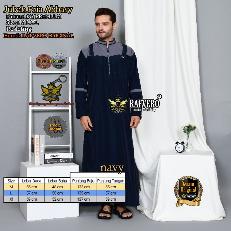 Jubah Pria Abbasy ORIGINAL RAFVERO - Jubah Pria - Jubah Pria Terbaru