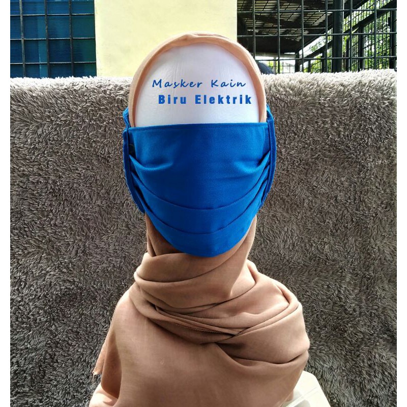RUMAH WARDAH MASKER KAIN WARNA BIRU ELEKTRIK