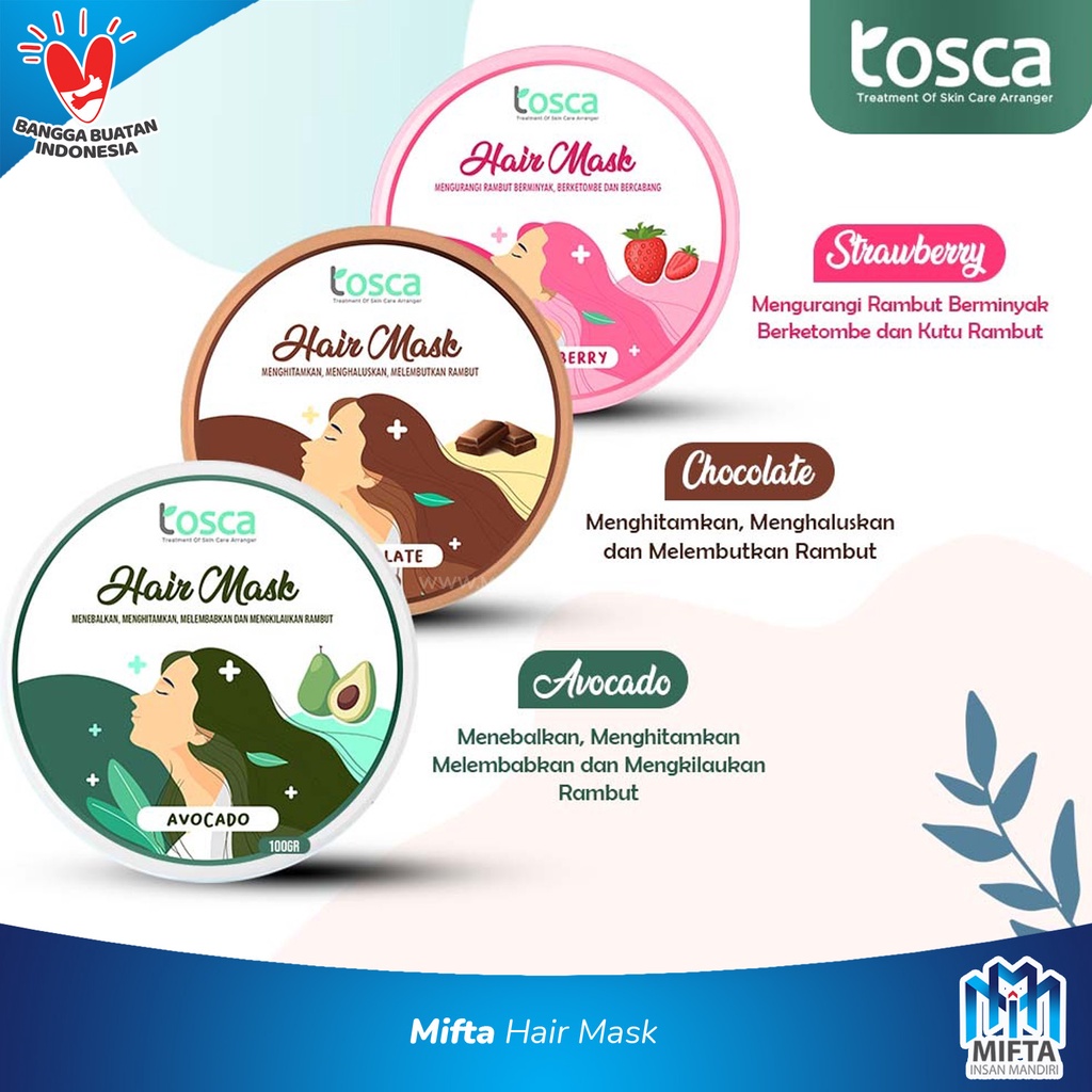 HAIR MASK CREAMBATH ALA SALON TOSCA / MASKER RAMBUT ALAMI