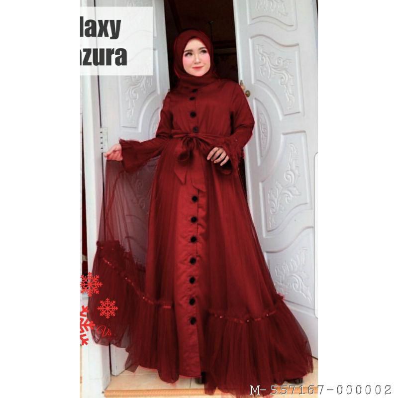 DRESS MUSLIM MAXY WANITA LAZURA