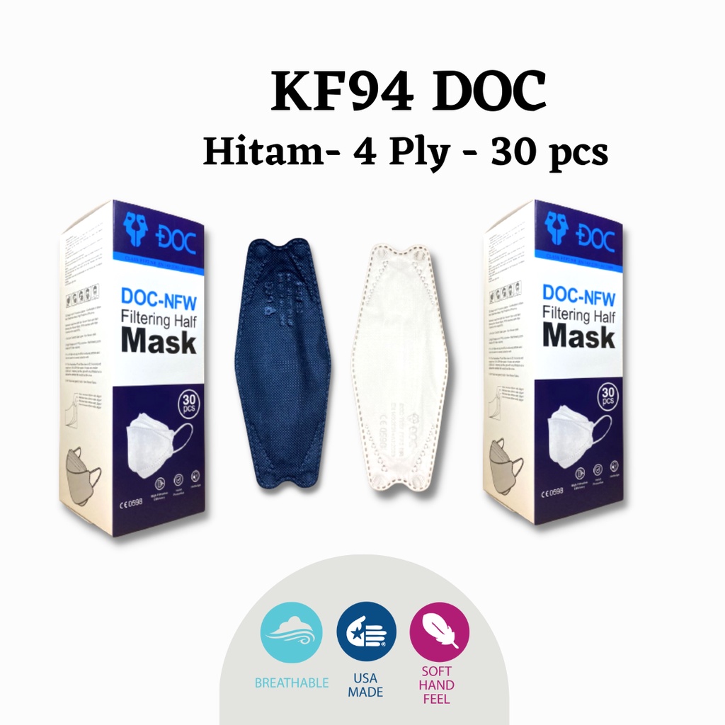 Masker KF94 DOC - 5 Ply - Isi 30 - Embos