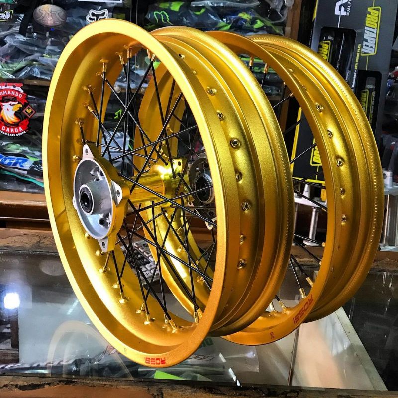 Velg VROSSI Set Supermoto 17 300 350 - Solid Gold