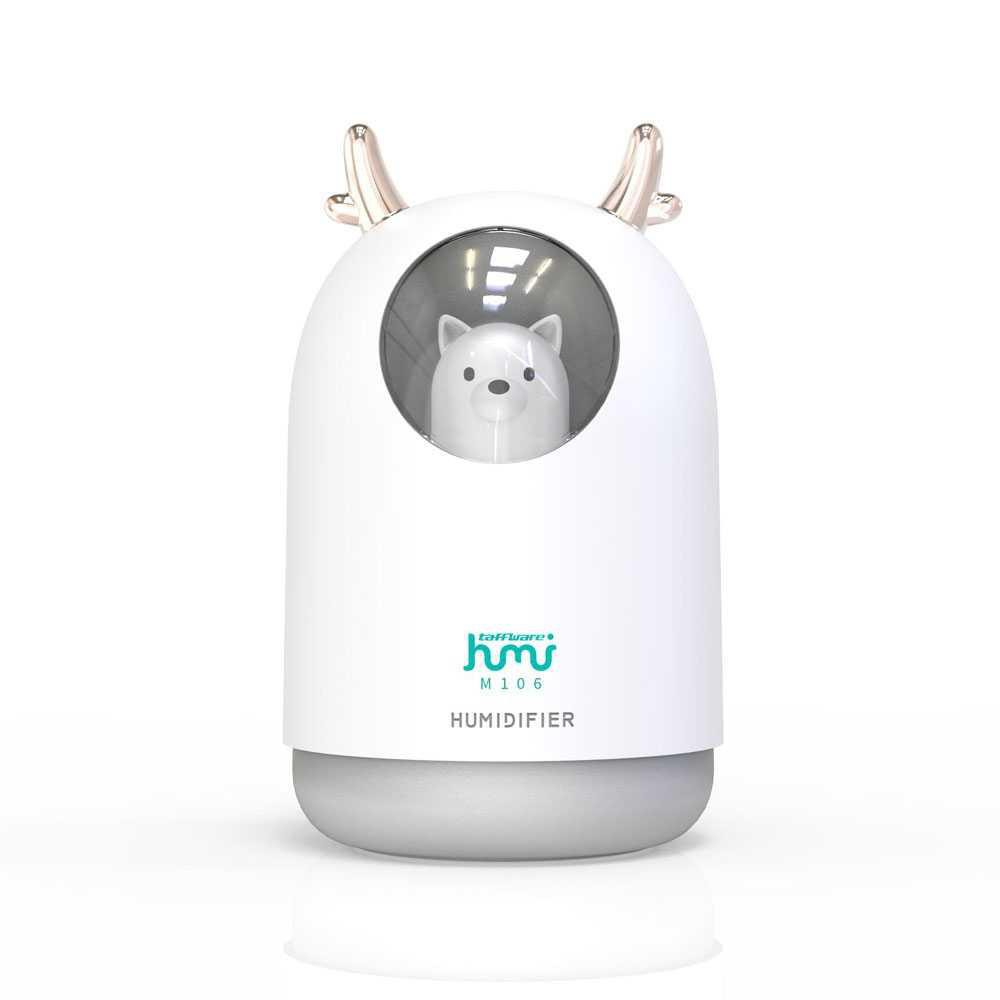 (COD Makassar)  Taffware Pet Ultrasonic Humidifier RGB Aroma Essential Oil 300ml M106