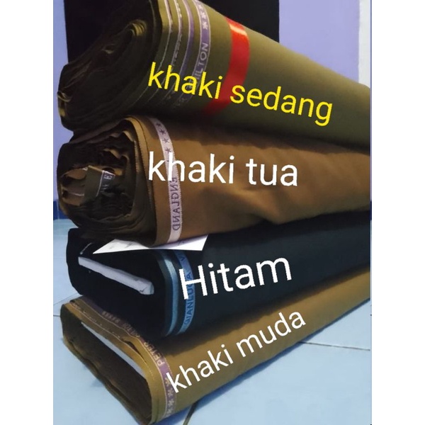 [kain dasar pns] bahan kain khaki setelan bahan baju seragam pemda pns asn pdh original