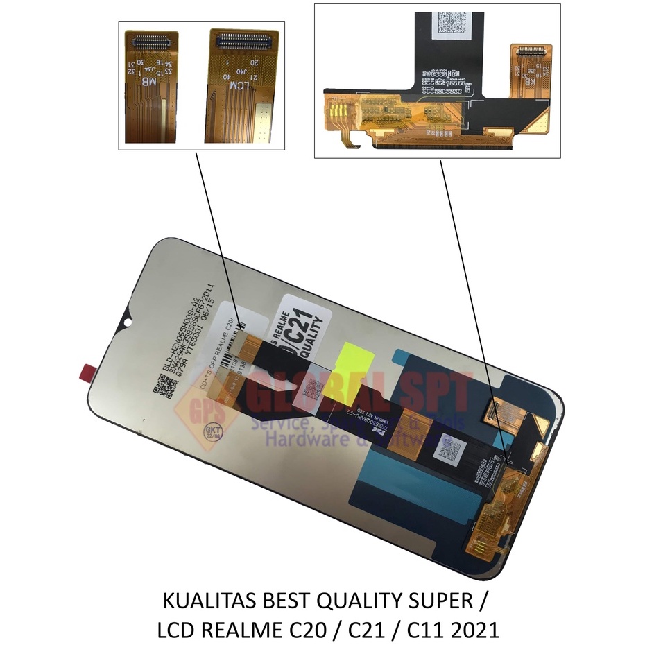 KUALITAS BEST QUALITY SUPER / LCD TOUCHSCREEN REALME C20 / C21 / C11 2021