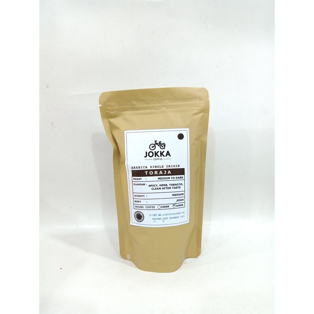 

Kopi Bubuk Jokka Toraja Arabica Single Origin 200gr