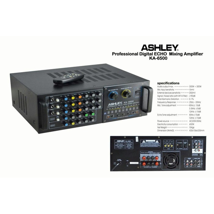 AMPLIFIER MIXER ASHLEY KA 6500 ( 300 WATT ) ORIGINAL