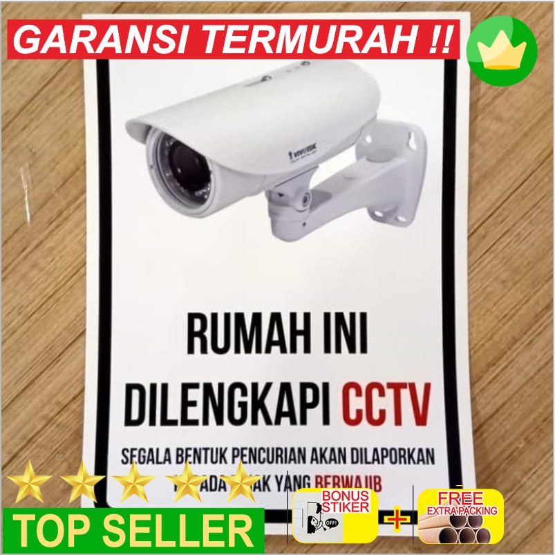 

Murah Stiker CCTV Rumah 15x20 - stiker 15x20cm Keren
